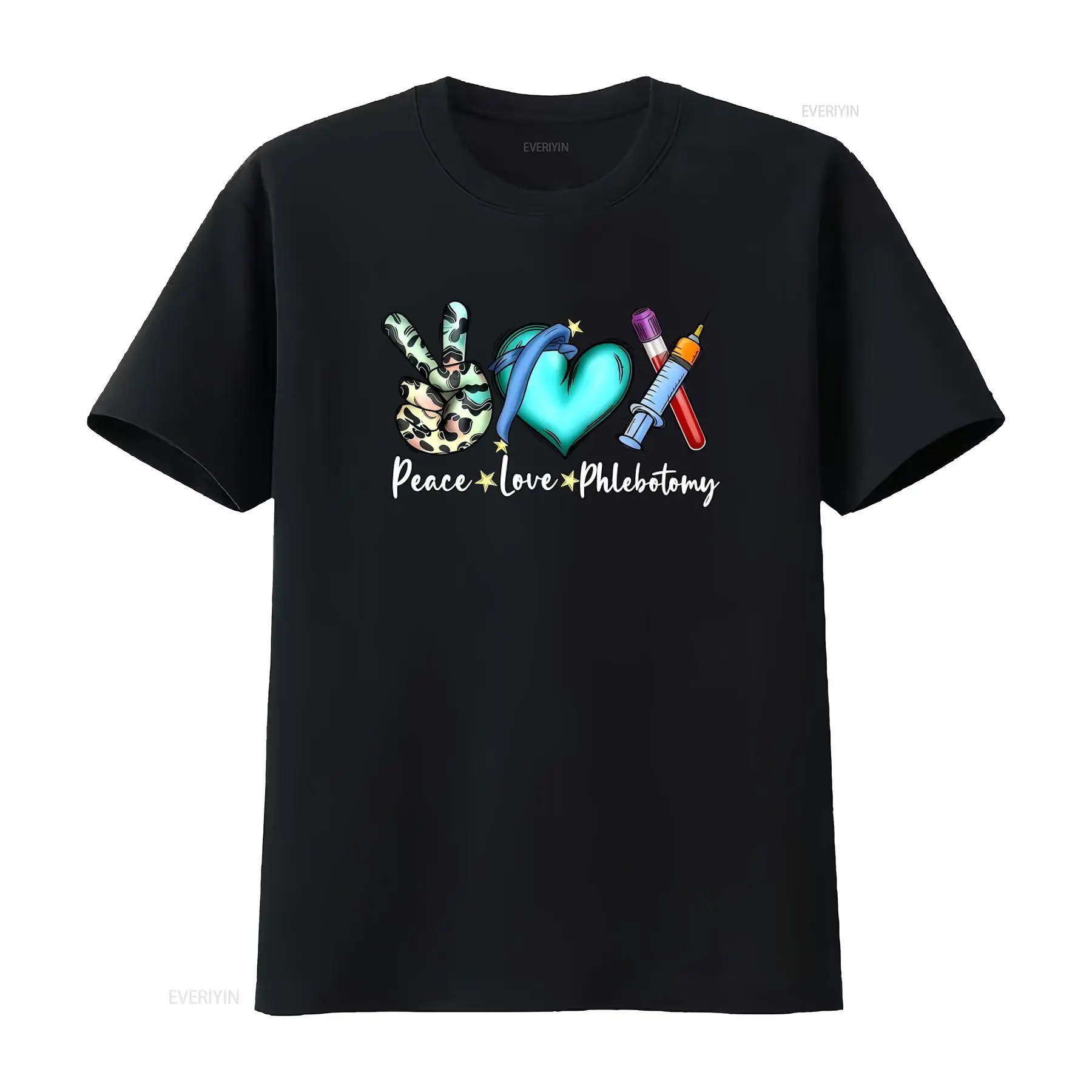 Medical Laboratory Technologist - Peace Love Phlebotomy T Shirt for
