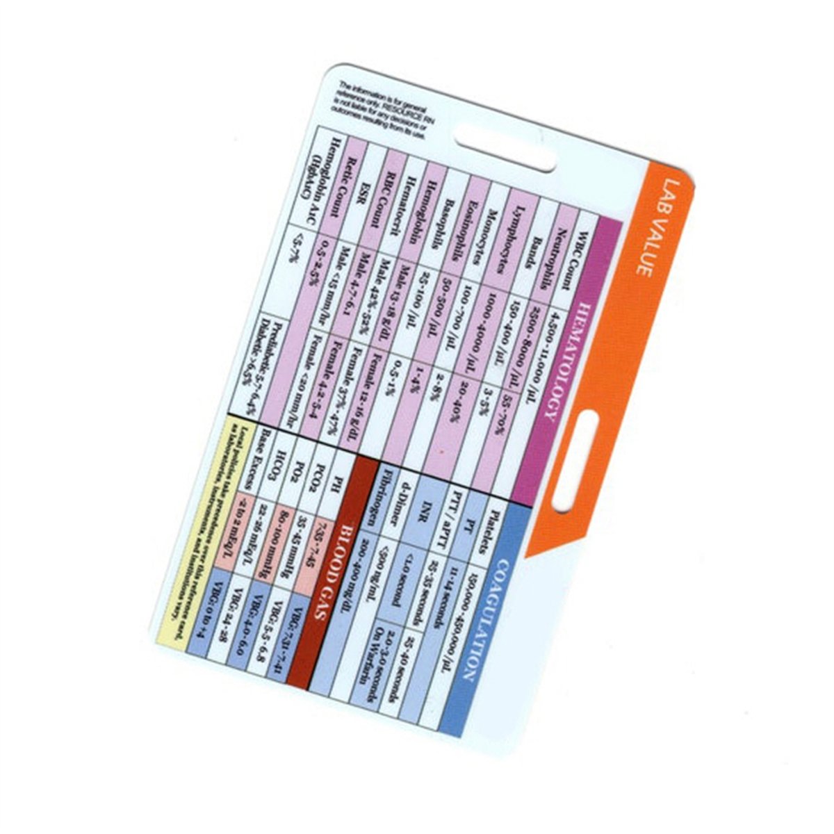 AA77 NEW  Lab Value and Order  - Medical Lab Values recension och pris